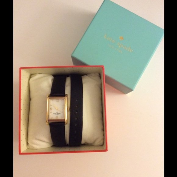 Kate Spade Brown York Women's "Cooper" Gold-tone Wrap Around Watch